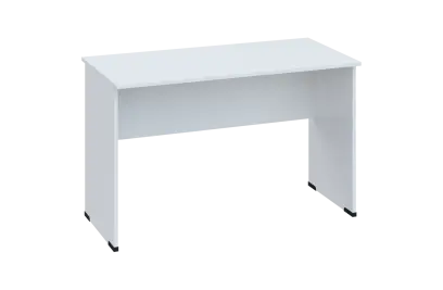 EPL 26 - 12 stůl kancelářský, dřevěná podnož, deska 25 mm, široký 1200 mm, bílá